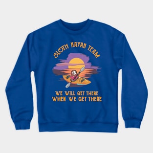 sloth kayak team2 Crewneck Sweatshirt